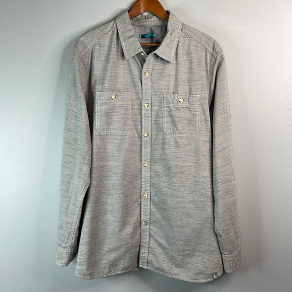 THE NORTH FACE Men’s Montgomery Long Sleeve Shirt High Rise Grey Button Up XL - Picture 16 of 16